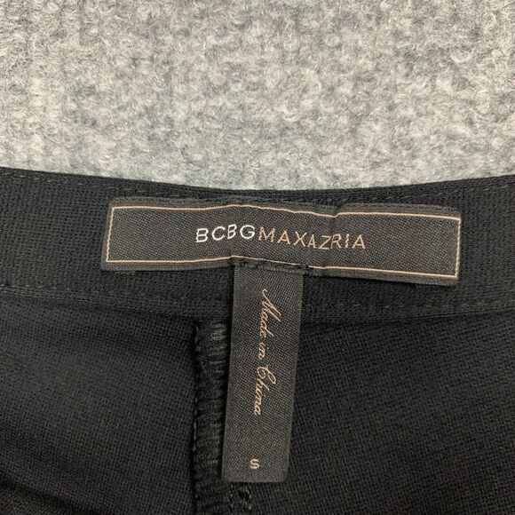 BCBGMaxazria Jean Ponte Leggings Womens S Small Black Stretch Outer Seam Pull On - Picture 4 of 14